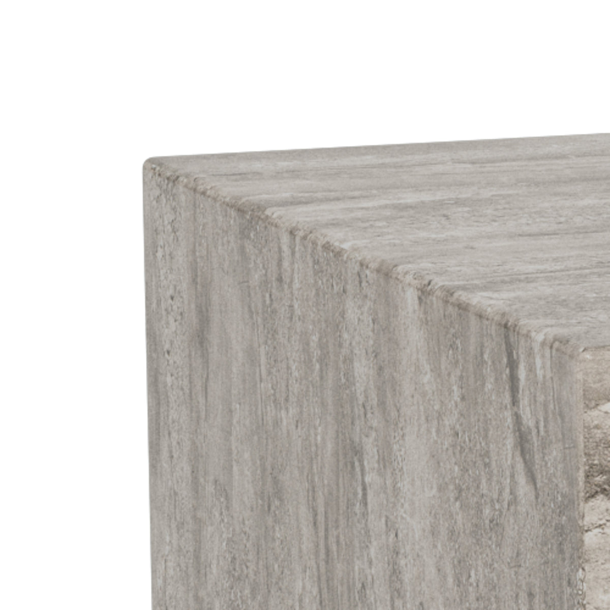 Segmento Set of 2 Coffee Tables with Stone Effect, Modern Style – close-up of details and texture