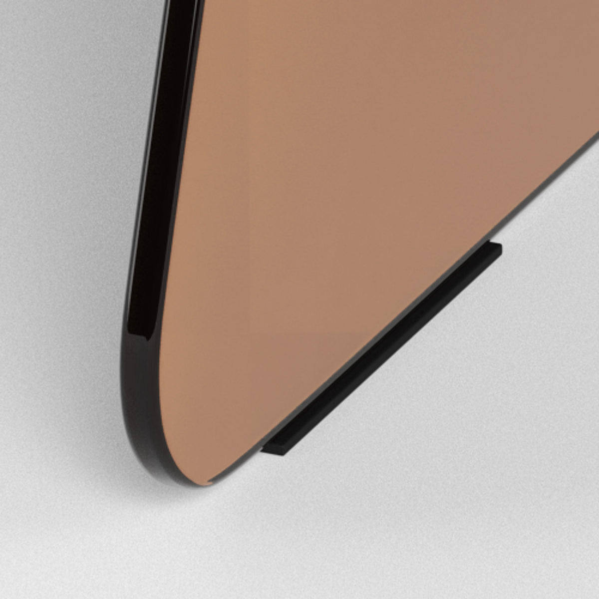 Aria Glass Round Coffee Table for the Living Room Ø80 cm, Modern Style – close-up of details and texture