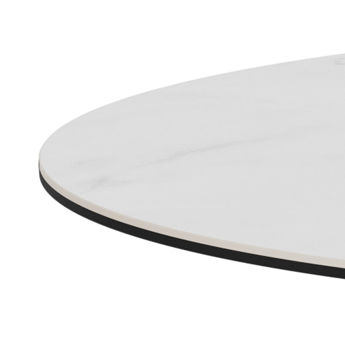 Stela Round Dining Table 119x76 cm, Modern Style – close-up of details and texture
