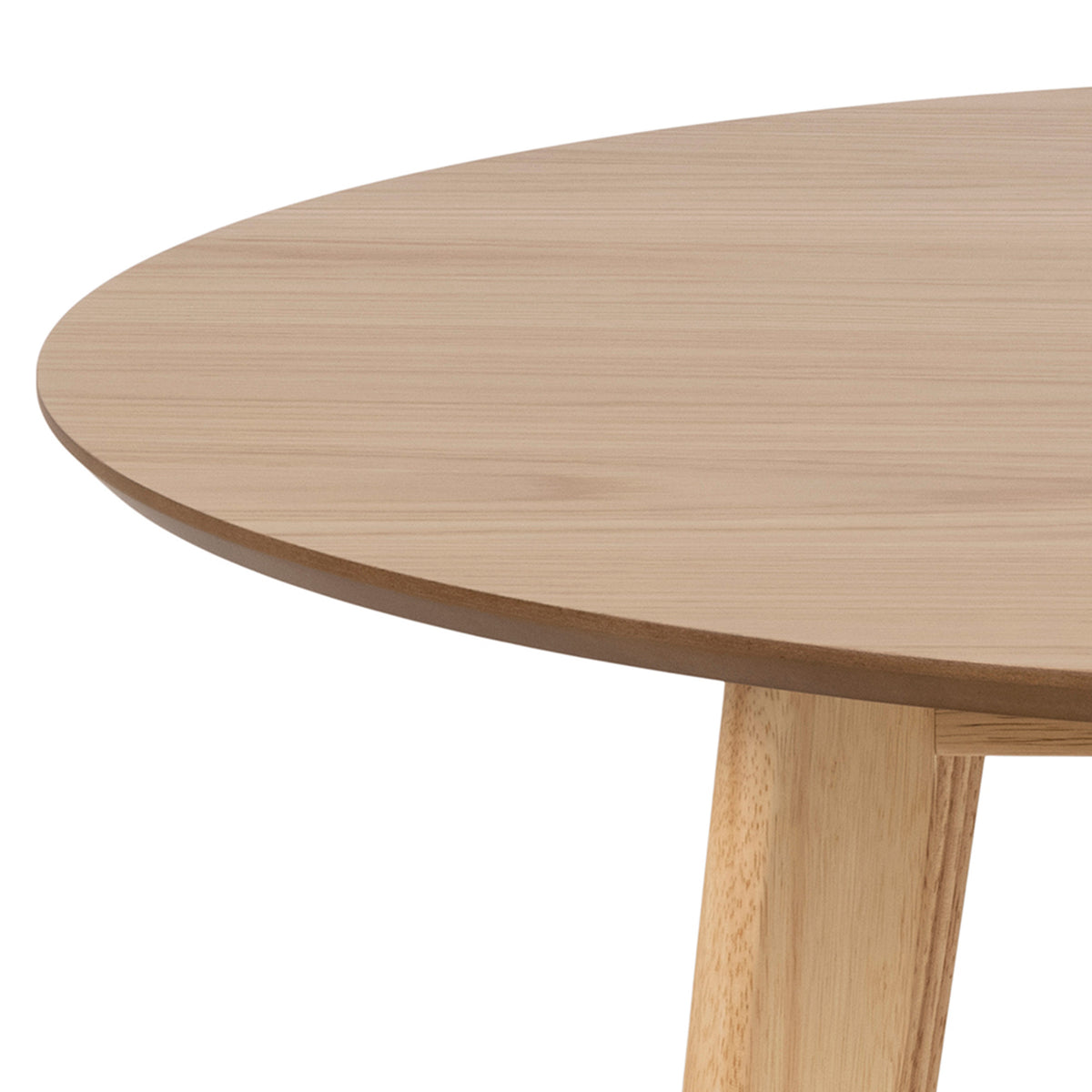 Krel Round Dining Table 105x76 cm, Scandinavian Style – close-up of details and texture