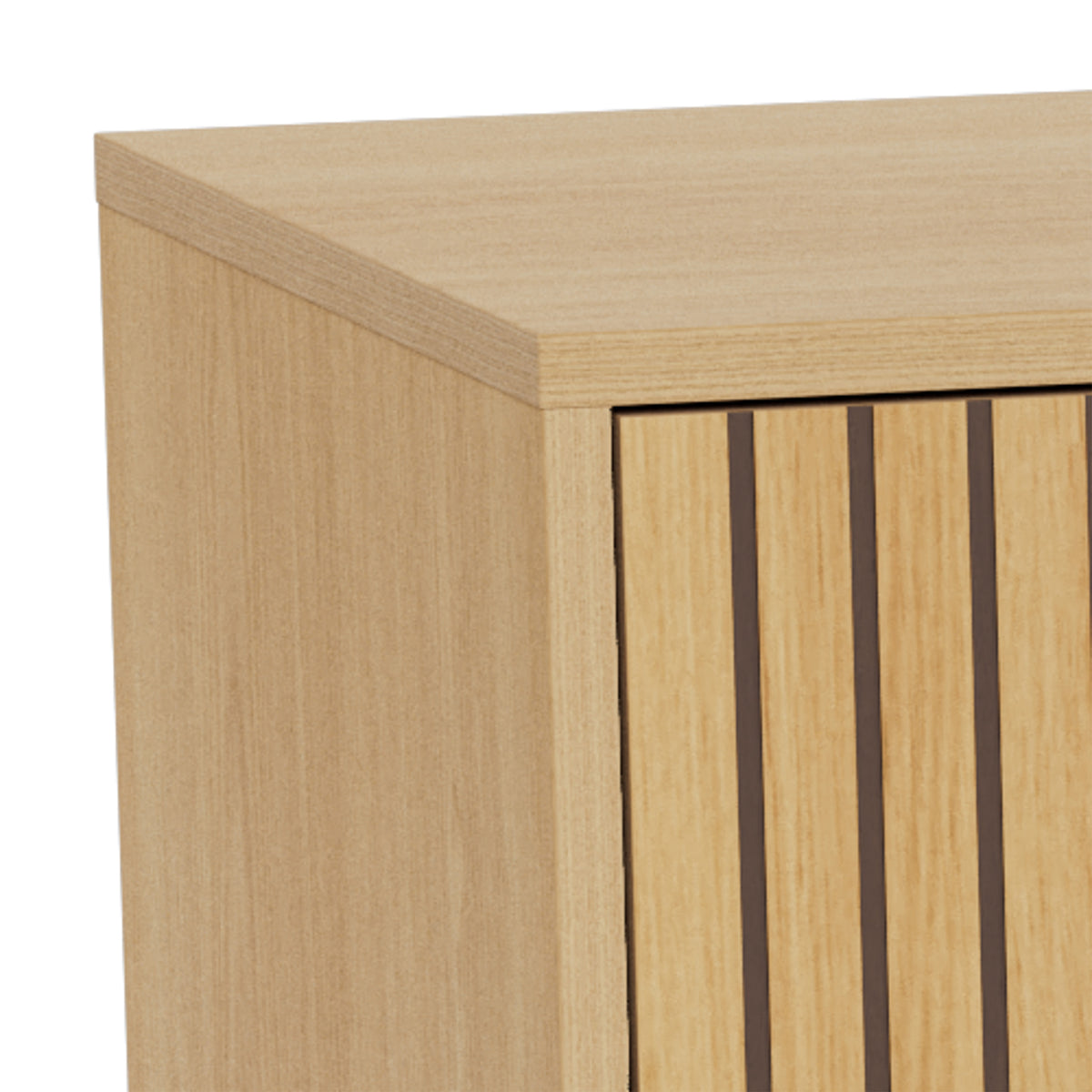 Bambouz Sideboard 158x81 with a Lamella Front, Modern Style – close-up of details and texture