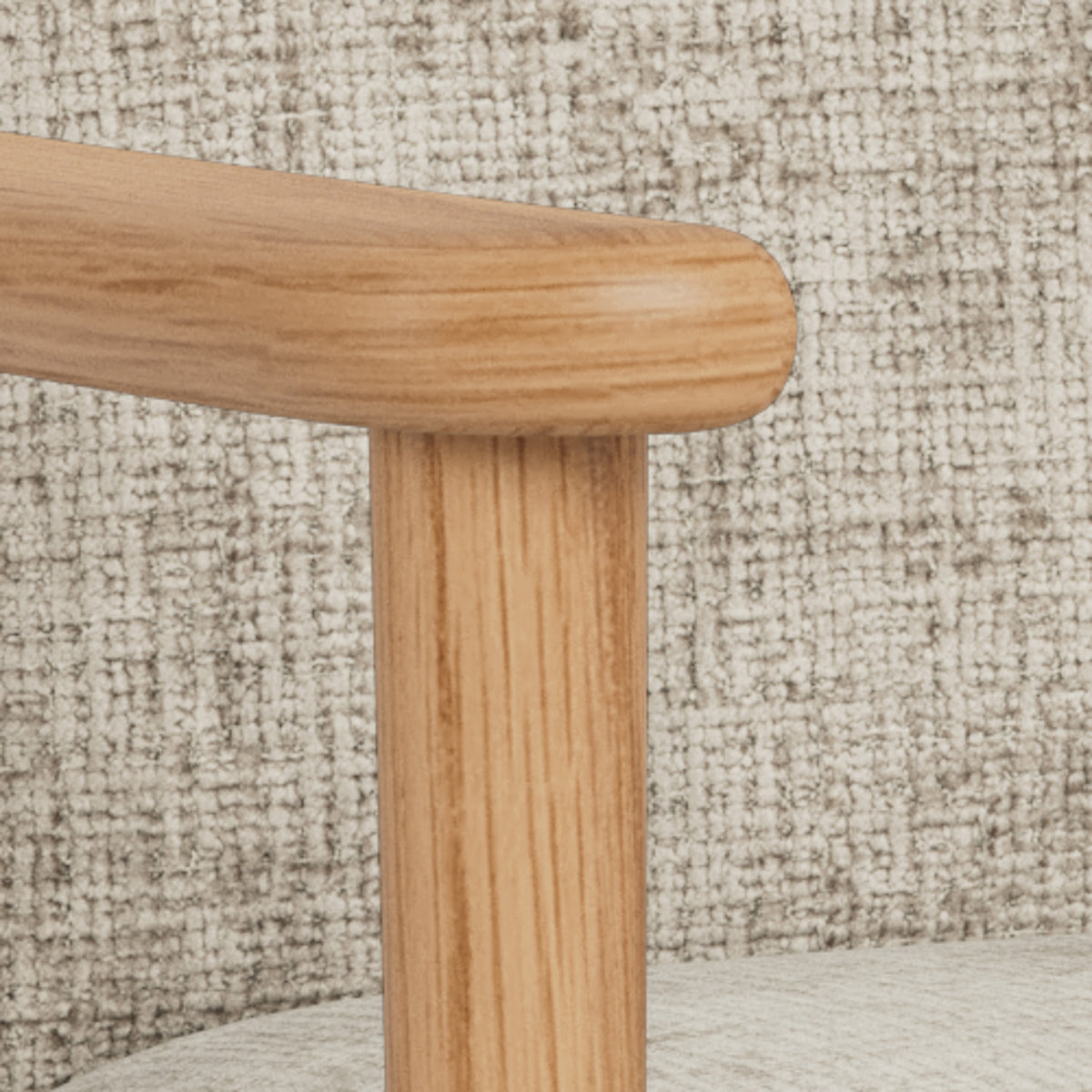 Ren Armchair, Scandinavian Style – close-up of details and texture