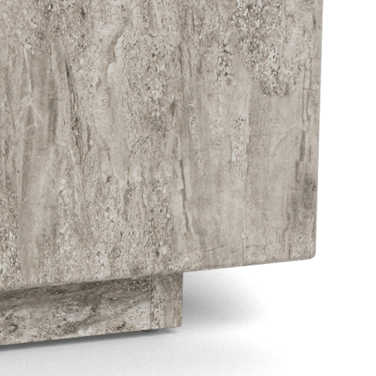 Segmento Set of 2 Coffee Tables with Stone Effect, Modern Style – close-up of details and texture