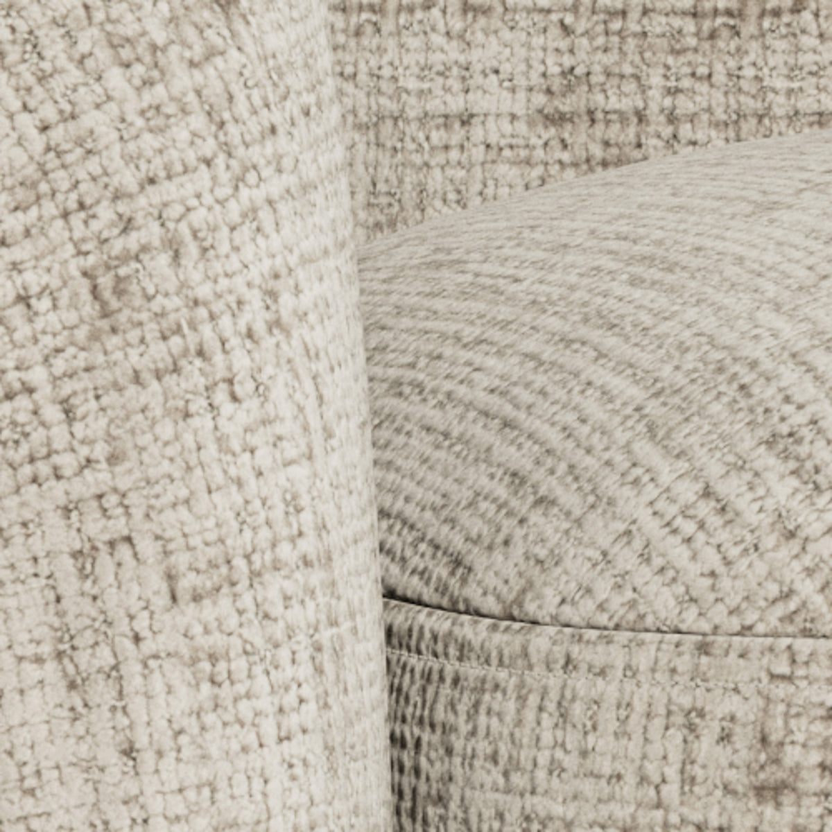 Setum Swivel Armchair with Soft Seat, Modern Style – close-up of details and texture
