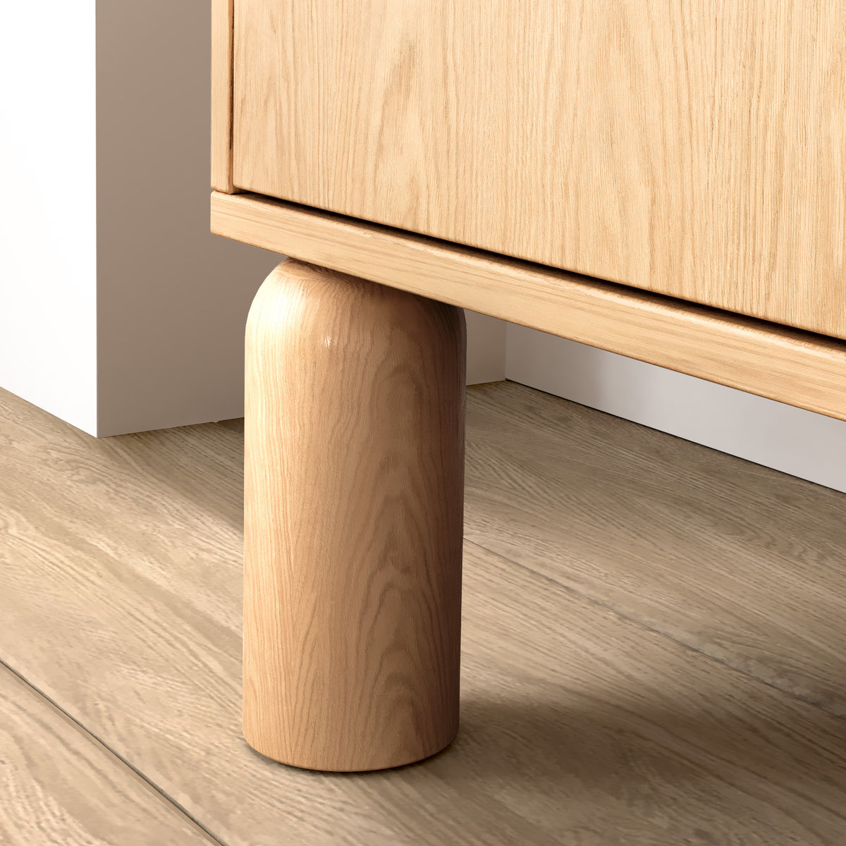 Fjord 4-door Sideboard 180x92, Scandinavian Style – close-up of details and texture