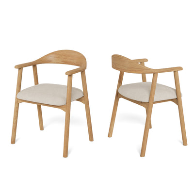 Hikari Set of Two Dining Chairs, Scandinavian Style – main photo | Pillovely