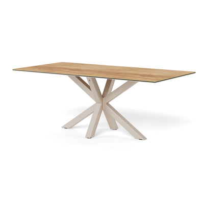 Oryss Classic Dining Table, Industrial Style – White, 200x76