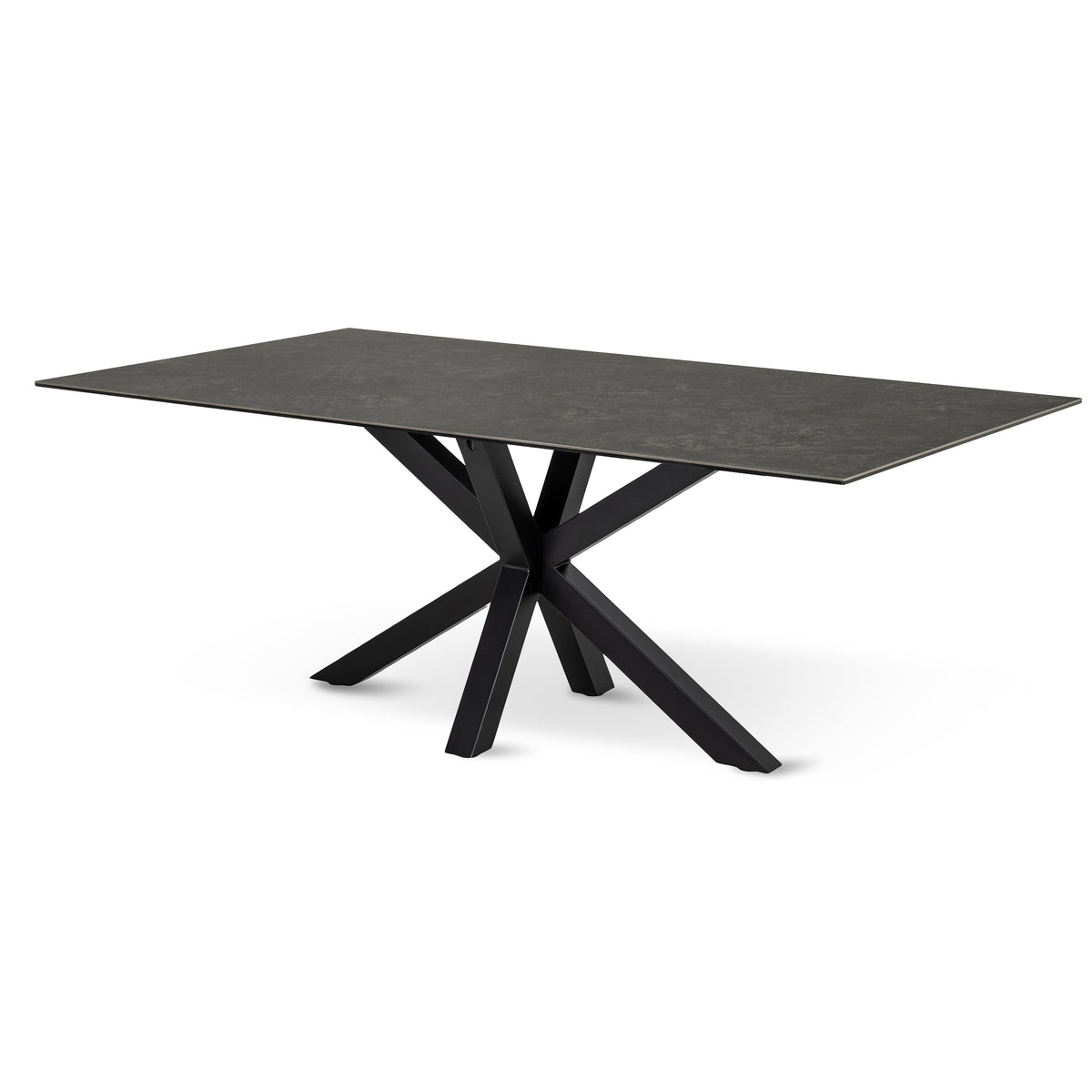 Oryss Dining Table 200x76 cm, Modern Style – Dark Graphite
