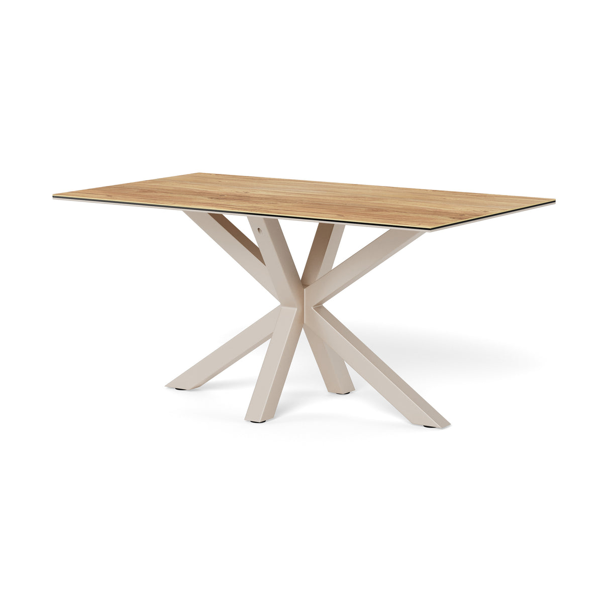 Oryss Classic Dining Table, Industrial Style – White, 160x76