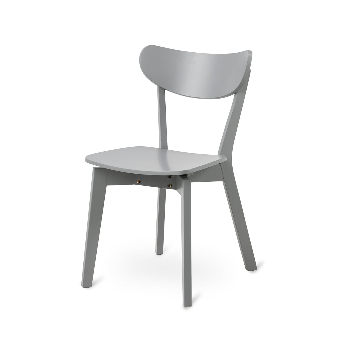 Krel Set of Two Wooden Chairs, Scandinavian Style – Light Grey