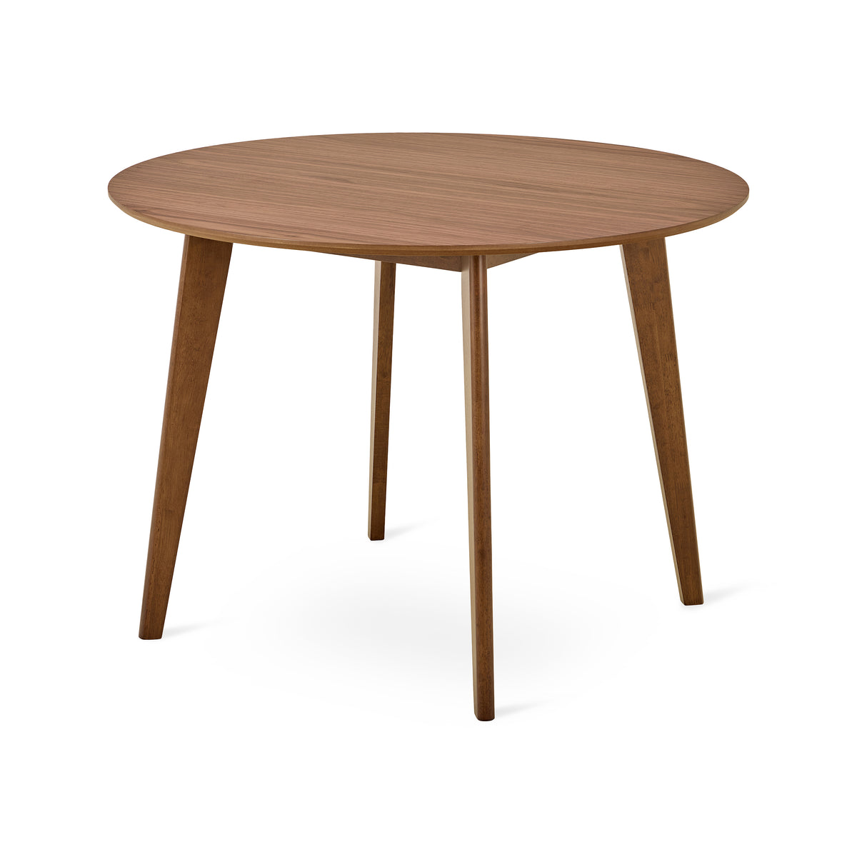 Krel Round Dining Table 105x76 cm, Scandinavian Style – Walnut Brown