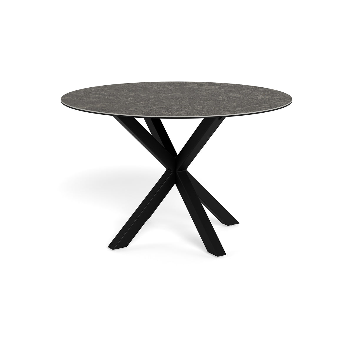 Stela Round Dining Table 119x76 cm, Modern Style – Grey Stone