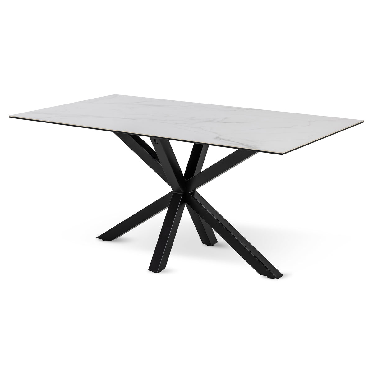 Oryss Dining Table 160x76 cm, Modern Style – Cool White