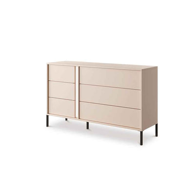 Dust Chest of Drawers 137x81 with 6 Drawers, Minimalist Style – YES