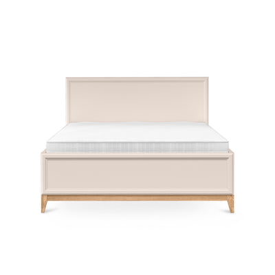 Serena Ottoman Bed with Storage and Decorative Headboard, Modern Classic Style – front view