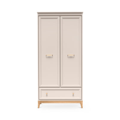 Serena Wardrobe 92x193 with Fluted Fronts, Classic Style – front view