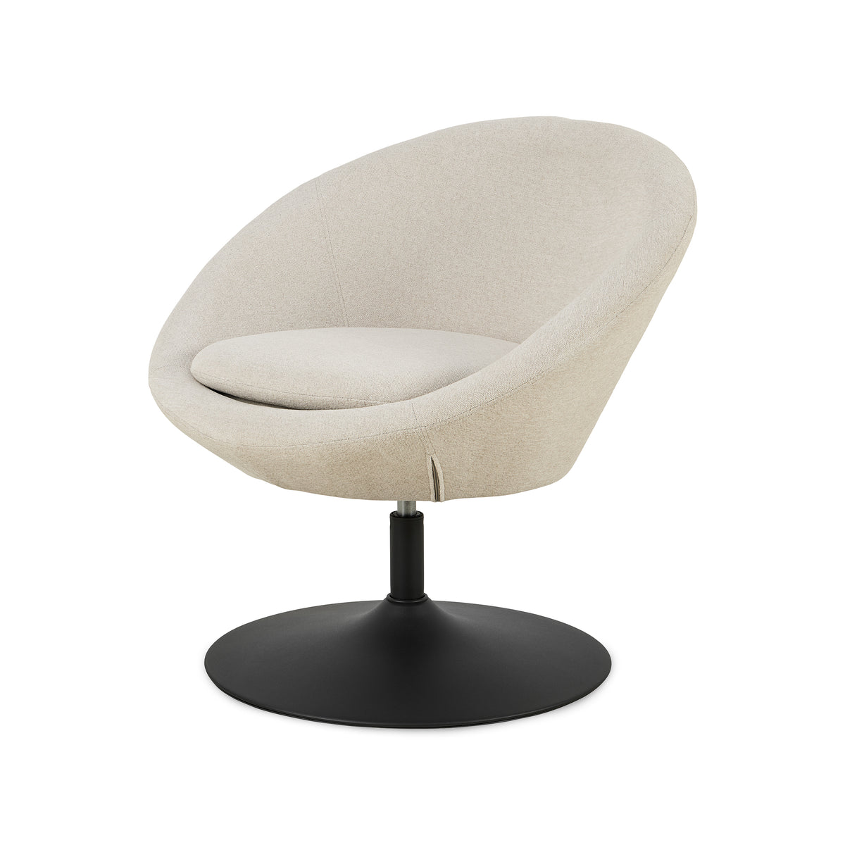 Otulo Swivel Armchair, Soft Style – angled view | Pillovely