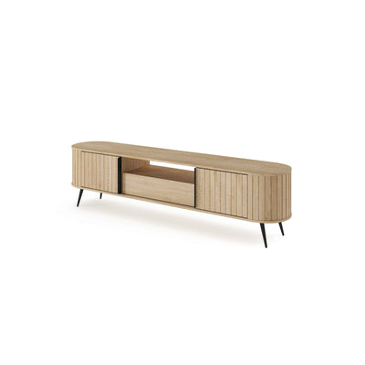 Llovia TV Unit / TV Stand 196x51, Modern Style – angled view | Pillovely