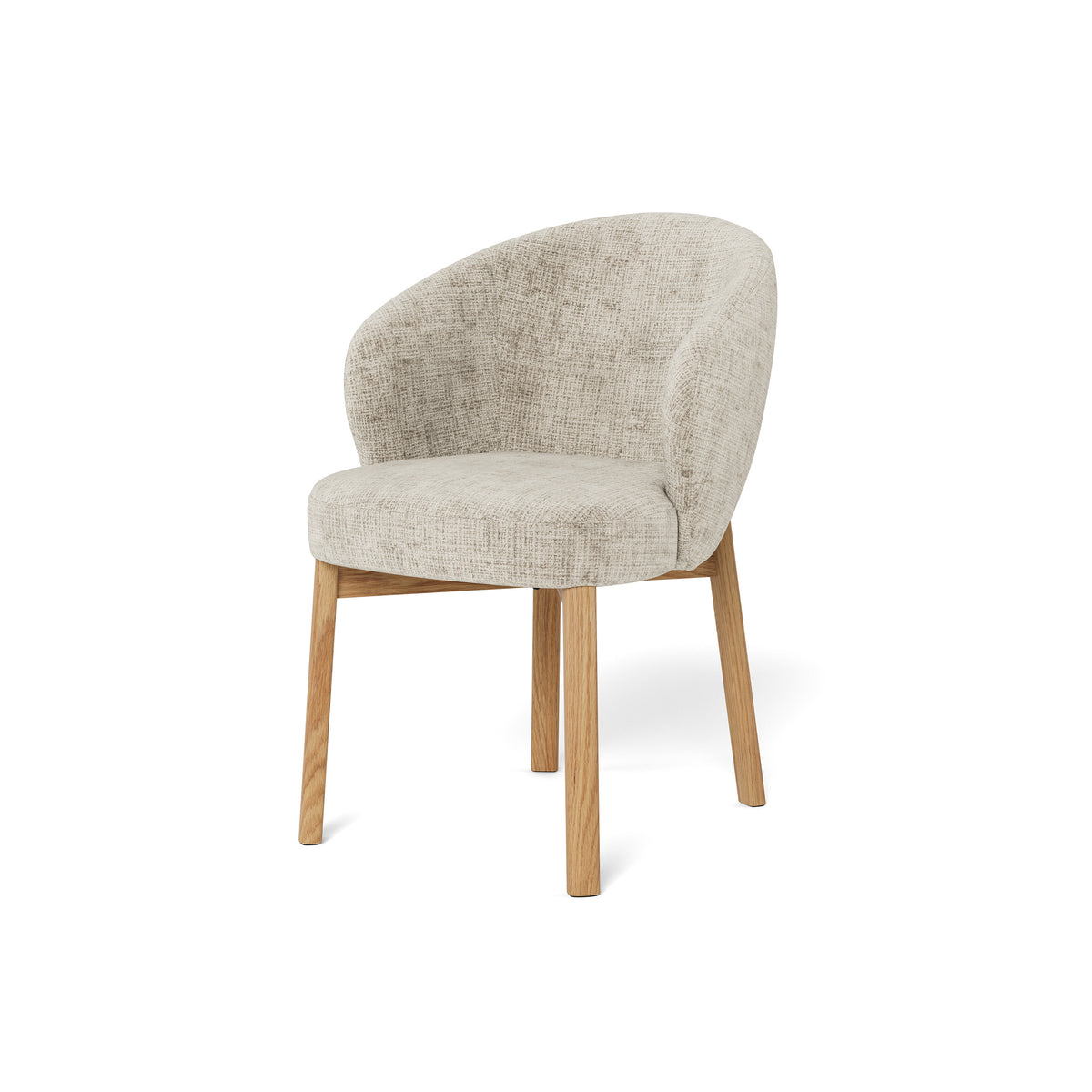 Melor Set of Two Chairs with Armrests, Modern Style – angled view