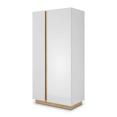 Armelia 2-door Wardrobe 97x194 cm, Modern Style – angled view | Pillovely
