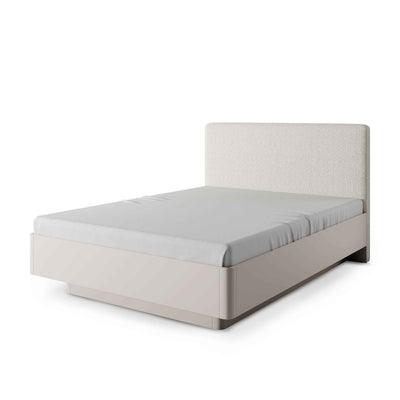 Laanti Upholstered Ottoman Bed with Storage 160x200, Modern Style – Beige, 160 200