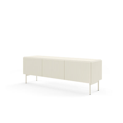 MuzZI TV Unit / TV Stand 147x51, Modern Style – angled view | Pillovely