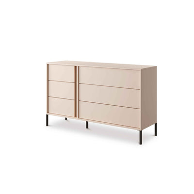 Dust Chest of Drawers 137x81 with 6 Drawers, Minimalist Style – NO