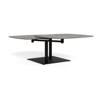 Dualis Coffee Table with Rotating Top 128x40 cm, Loft Style – angled view | Pillovely