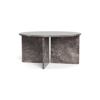 Plaris Round Coffee Table Ø90 cm, Elegant Style – Dark Marble