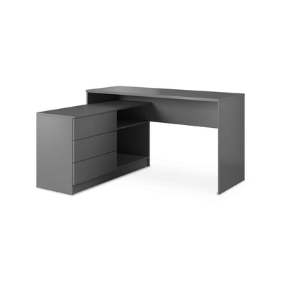 Teno Desk 138x76 cm, Minimalist Style – Graphite