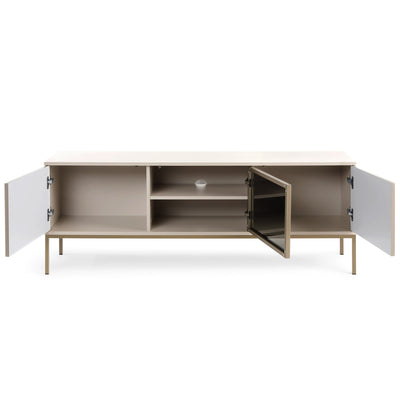Lampy TV Unit 154x56, Modern Style – with doors open