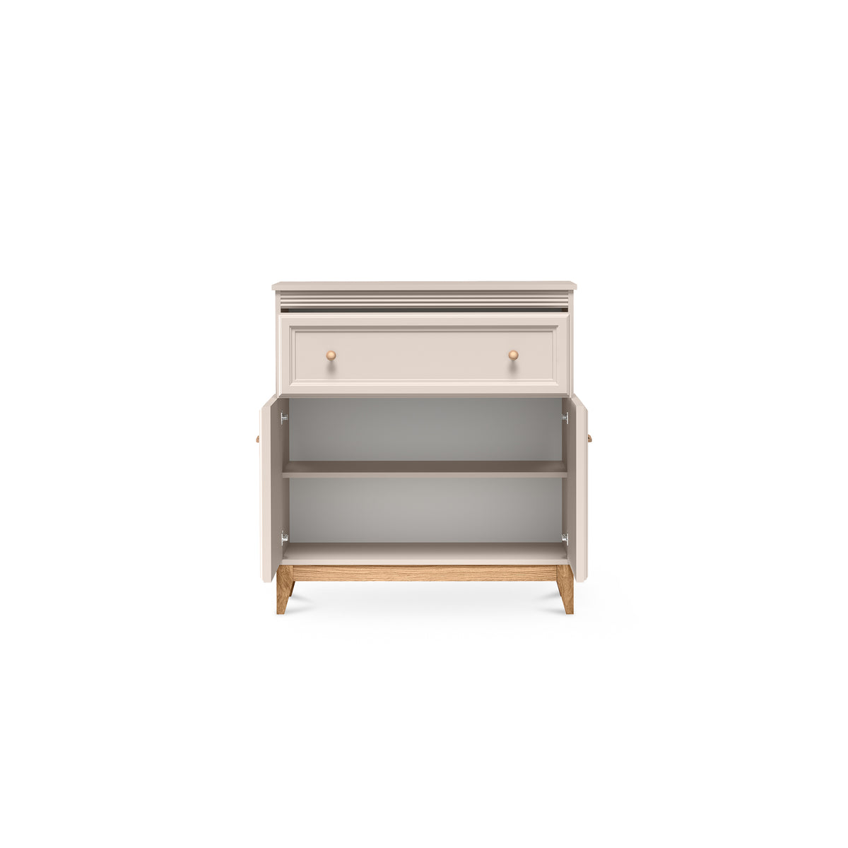 Serena Sideboard 92x100 for Hallway, Classic Style – with doors open