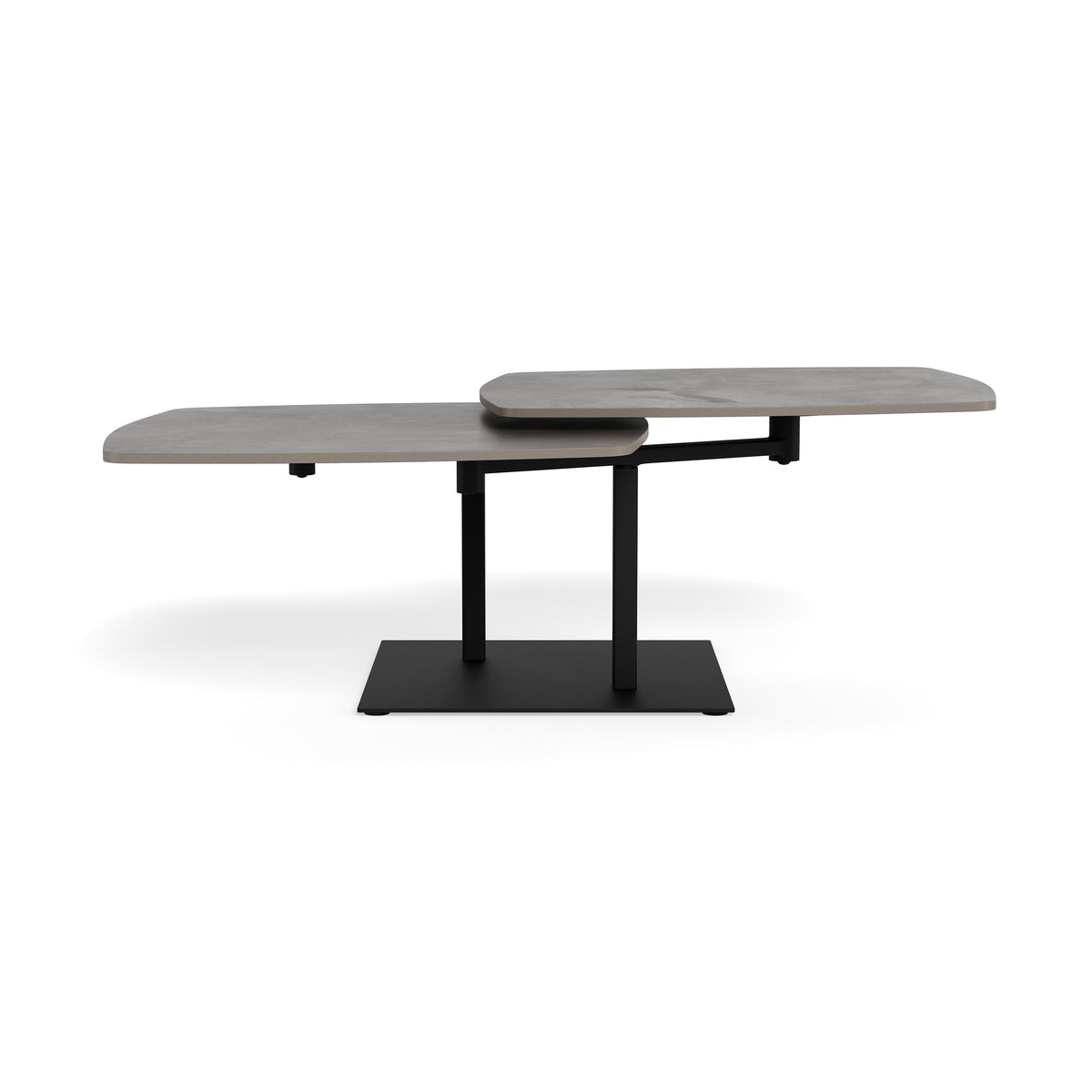 Dualis Coffee Table with Rotating Top 128x40 cm, Loft Style – front view