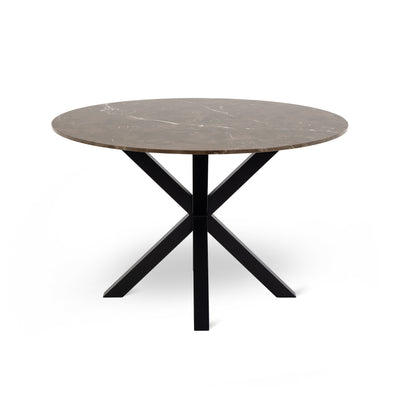 Morial Round Dining Table 120x76 cm, Elegant Style – front view