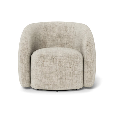 Setum Swivel Armchair with Soft Seat, Modern Style – front view