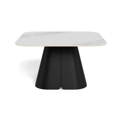 Bienn Coffee Table with Central Base 80x45 cm, Modern Style – front view