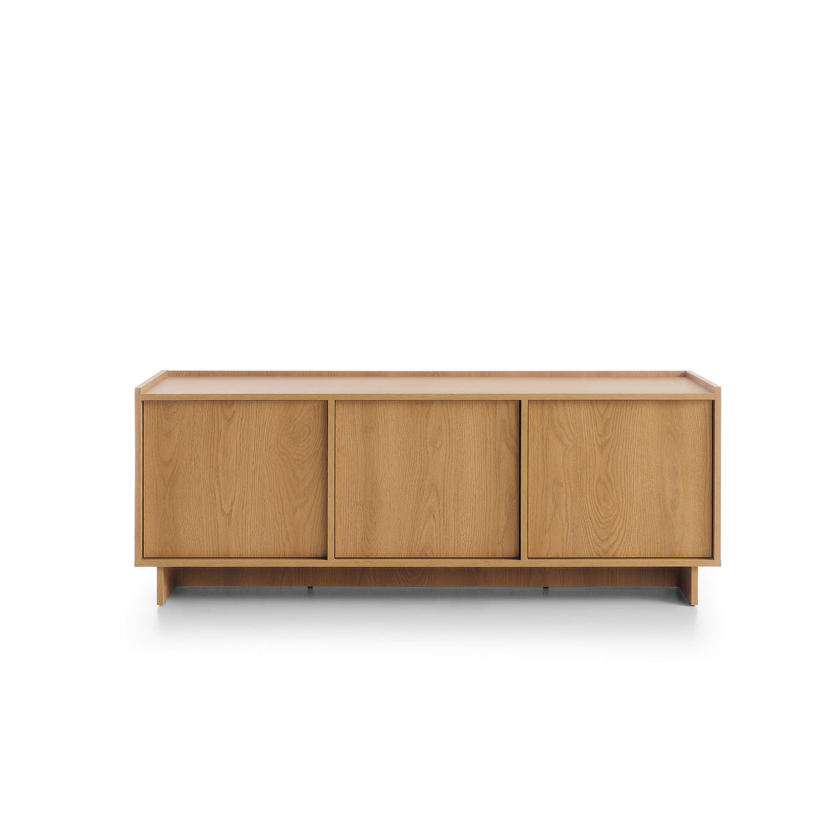 Kiyro TV Unit with Closed Compartments 147x55, Japandi Style – front view