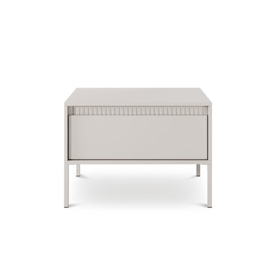 Senra Coffee Table 68x48 cm with Drawer, Minimalist Style – front view