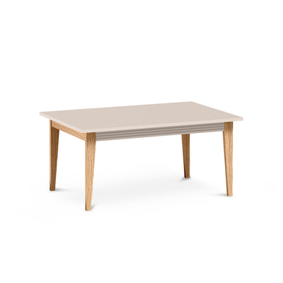 Serena Coffee Table 90x40 with Decorative Trim, Modern Classic Style – angled view | Pillovely