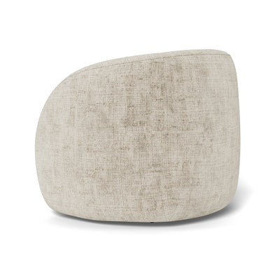Setum Swivel Armchair with Soft Seat, Modern Style – side view