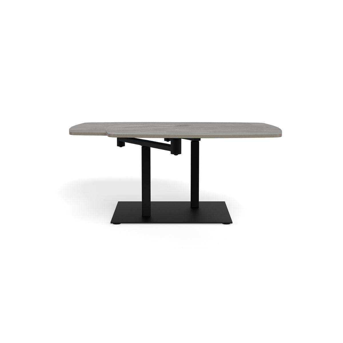 Dualis Coffee Table with Rotating Top 128x40 cm, Loft Style – side view