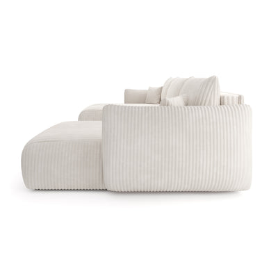 Alloro U Shaped Corner Sofa Bed with Storage, Sleeping Area 145x302 – side view