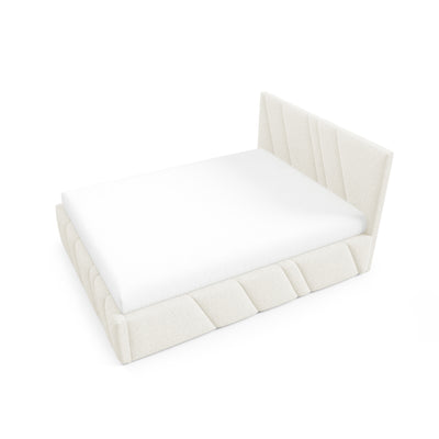 Raiz Quilted Upholstered Ottoman Bed with Storage, Various Sizes in Modern Style, Lambi Fabric – photo 4