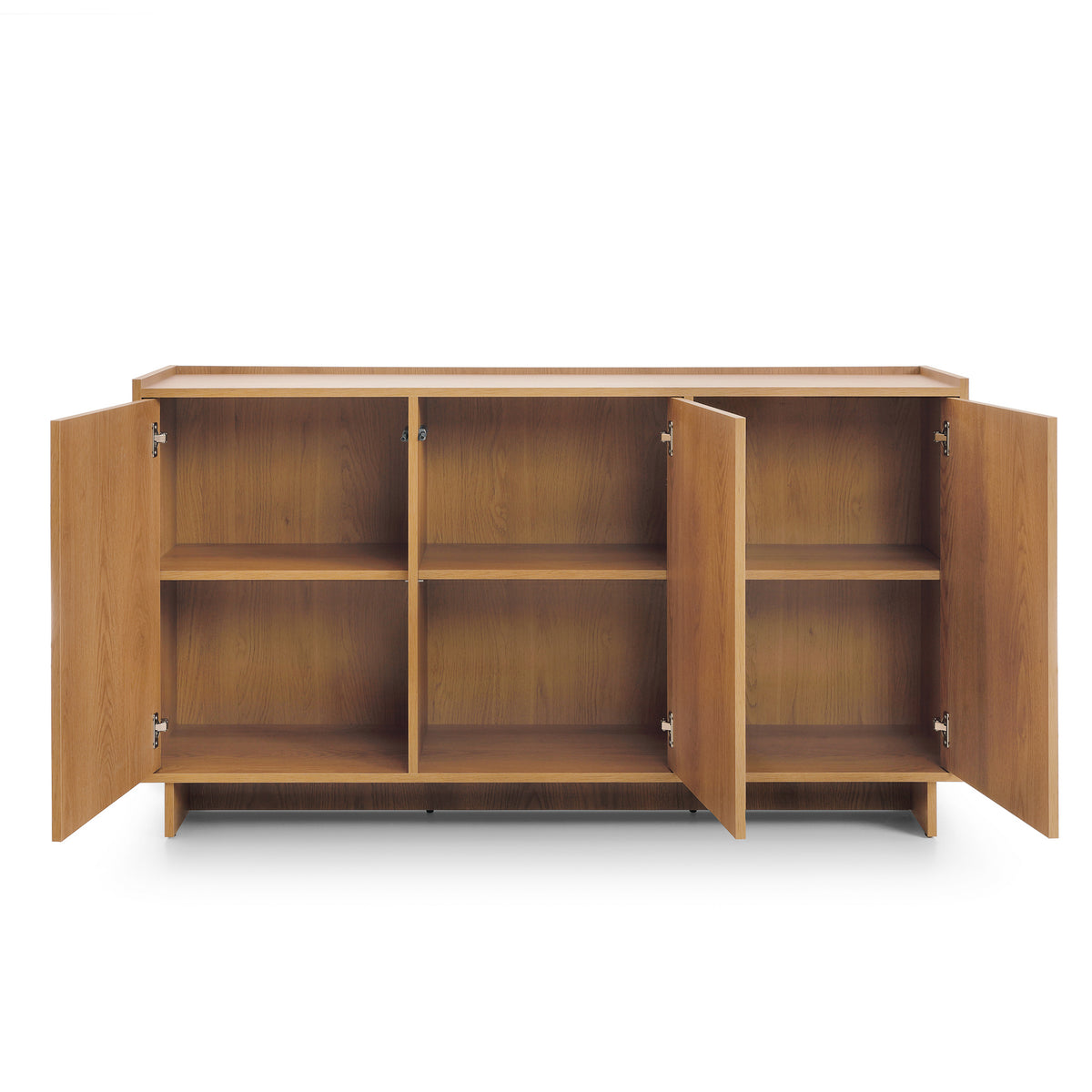 Kiyro Sideboard with Shelves 147x82, Japandi Style – front view
