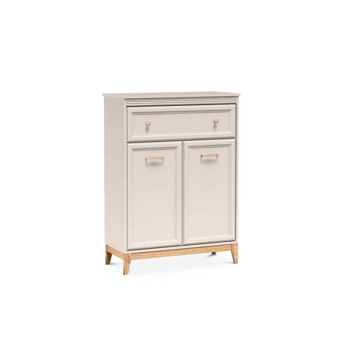 Serena Sideboard 92x126 with Shelf and Drawer, Modern Classic Style – angled view | Pillovely