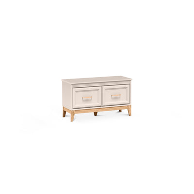 Serena Shoe Cabinet 92x52 with Shelves, Classic Style – angled view | Pillovely