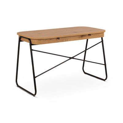 Astel Desk 120x60 with 2 Drawers, Modern Style – back view