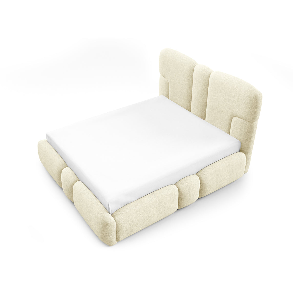 Puffra Upholstered Ottoman Bed with Storage, Various Sizes in Soft Style – photo 4