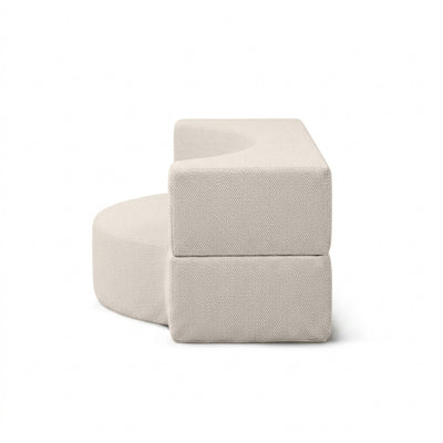 Lunaria Outdoor Foam Sofa 200x100x70 cm in Japandi Style in Harris Outdoor Fabric – side view
