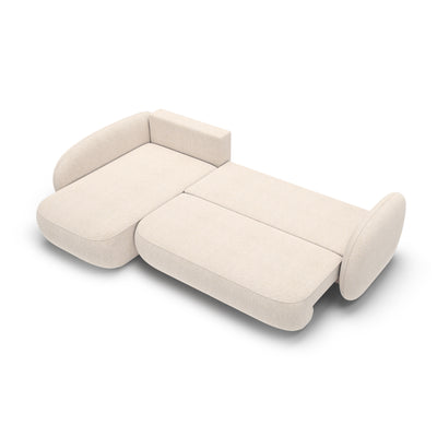 Olemo Corner Sofa Bed with Storage, Sleeping Area 123x250, Organic Modern – photo 7